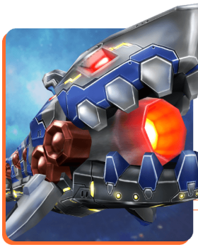 Armored mechanical shark
